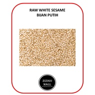 Raw White Sesame Premium Grade / Bijan Putih 500gm 1kg