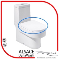 Replacement ~ ORIN ALSACE WC PREMIUM QUALITY UF U SHAPE TOILET SEAT COVER WITH SOFT CLOSE (WHITE)
