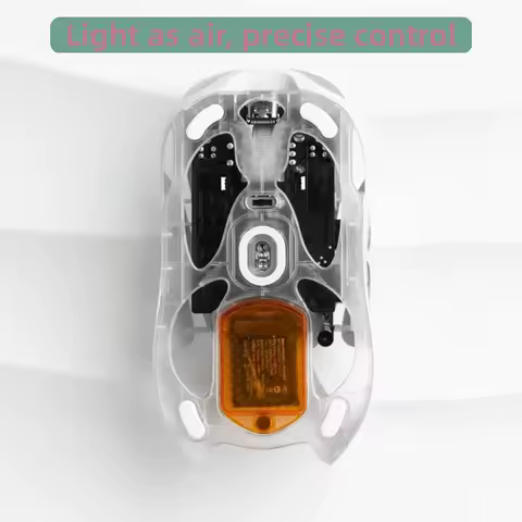 Angry Miao Infinity Gaming Wireless Mouse Hot-Swappable Metal Ultralight Hollow PAW3950 Dual 8K Wire