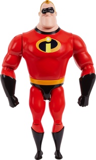 Mattel Pixar Mr. Incredible Figure True to Movie Scale Character Action Doll Highly Posable with Aut
