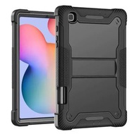 適用三星Tab S6 Lite P610平板保護套P615矽膠PC支架防震防摔後殼