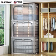 24L/66L/100L Foldable Storage Box Organizer Clothes Box Storage Box for Storing Items Storage Box