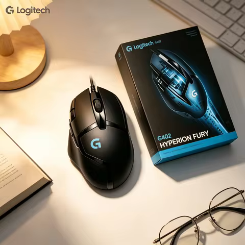 Logitech G402 Competitive Gaming Wired Mouse, High IPS Tracking Performance, Reprogrammable Buttons,