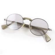 【5積分】成色極佳 □ Kaneko Optical KVS-30 橢圓形太陽眼鏡 槍灰色淨CLEARブラウン47□19-145 含眼鏡盒及眼鏡盒 日本製造 男士