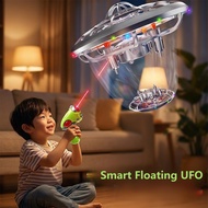 Parent-Child Shooting Sensor Game Toy Aircraft UFO Drone Intelligent Suspension Spinning Top UFO Fly
