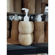 KAYU Teak Wood Soap Dispenser/ Shampoo Holder/Liquid Soap Holder/hand sanitizer Holder/ Teak Wood Crafts