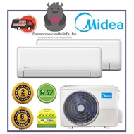 MIDEA System 2 AEP Inverter Aircon R32 Gas [MAE-3M25E / MSEID-09x2] | Built-in WiFi