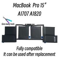 Branded original MacBook Pro 15” A1707 A1820 laptop replacement battery