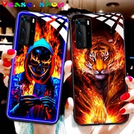 Huawei P40 / P40 PRO Tempered Glass Case With cool Animal Image 2