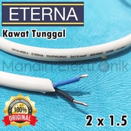 Kabel Listrik Eterna NYM 2x15 Kawat Tembaga Per Meter - Kabel Listrik Eterna Tunggal Meteran 2 x 1.5