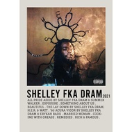【READY STOCK】Poster Cover Album Shelley FKA DRAM by Shelley FKA DRAM for Room/Barber/Gift/Gym
