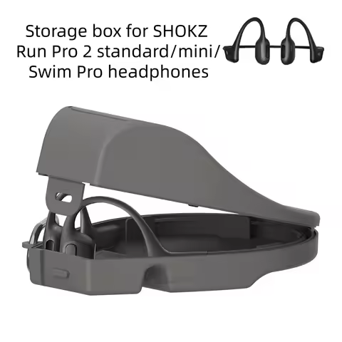 Dust-proof and shock-resistant storage case for SHOKZ Run Pro 2 Standard/Mini/Swim Pro headphone con