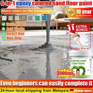 【30 minute solidification】6 in 1 epoxy flooring paint 1L epoxy floor paint epoxy flake primer 彩砂地坪漆