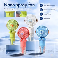 GearInk Spray Fan Cute Image Mini Fan Air Cooler Fan USB Rechargeable Fan Small Fan Spray Humidifier