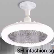 ABS Smart Ceiling Lamp Fan 2 in 1 Replacement E27 Interface Round 3 Gear Mini LED 6inch Bedroom Living Room Light