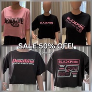 [PREMIUM] T-Shirt Blackpink & Crop Top Black Pink - Black Deadline T-Shirt - Shirt Blackpink