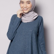 Muslimah Nira Glitter Nursing Ironless Flare Blouse