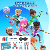 【In stock】Nintendo Switch Sports Accessories - 10/11/12 in 1 Switch Sports Accessories Bundle for Nintendo Switch Sports,Compatible with Switch/Switch OLED Sports Games SXBI