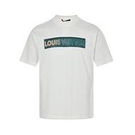 法國精品Louis Vuitton LV漸層LOGO生鏽印花短袖T恤 代購非預購