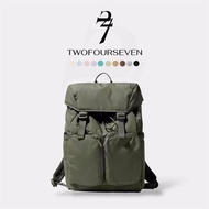 247CLUB Unisex Backpack Nylon Laptop Bags Multi Pocket Bag Travle Bag 15 Inch Waterproof Lightweight