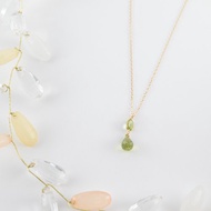 橄欖石項鍊 18K金 日本製造