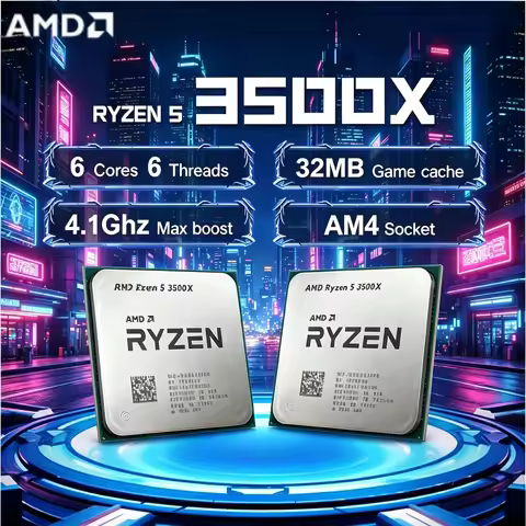 AMD Ryzen 5 3500X R5 3500X 3.6GHz Six Core Six Thread CPU Processor 7NM 65W L3 32M Socket AM4 Withou
