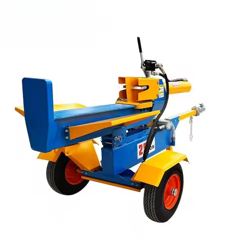25T Highly Efficient Power Auto Hydraulic Wood Splitter Timber Processor Wood Cutting Machines Timbe