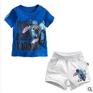 迪士尼套装90-130 Kid t-shirt + short pant (sex)