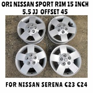 Ori Nissan Serena C23 C24 Sport Rim 15 Inch 5H Pcd114.3 5.5JJ OffSet +45