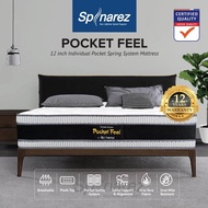 SpinaRez Pocket Feel Tilam Mattress 12 inch Individual Pocket Spring System (King)(Queen)