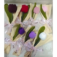 CROCHET TULIP FLOWER || CROCHET FLOWER || CROCHET CUTE GIFT || CROCHET MINI BOUQUET FLOWER || CUTE C