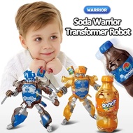 Transformers Toys Robot Toys Soda Robot Creative Toys Simulation Coke Sprite Model Robot Toy Educati