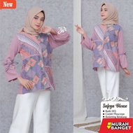 Trendy Women's Tops BLOUSE SAGITA AMELIA SAFEYA | MODERN WORK BATIK BLOUSE