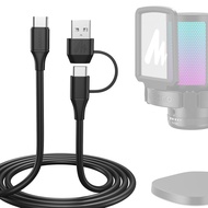 MAONO USB Microphone Cable for USB Microphone5FTUSB C & USB A to USB Type C2 in 1 Fast Audio Transfe