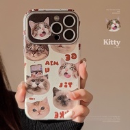 Funny Kitty iPhone 13 14 15 Phone Case Soft Phone Case Cute Cat Animal Lover Protection Case Cupidca