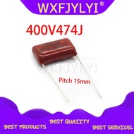 10PCS 400V474J 0.47UF Pitch 15mm 470NF 400V 474 CBB Polypropylene film capacitor