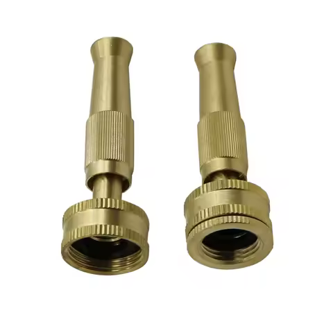 Brass Spray Gun with 3/4",1/2" to 3/4" Female thread Adjustable Water Gun Car Wash Garden lawn Water