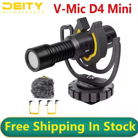 Deity V-Mic D4 Mini Microphone Head Mic TRS 3.5MM for Vlog Video Studio DSLR Camera smartphone iPhon
