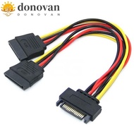 DONOVAN Hard Disk Power Male to Female Converter SATA II Power Extension Cable PSU Extension Cable PSU Cable Power Lead Connector Wire Power Splitter Cable SATA Power Cable