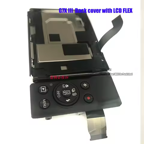 G7XIII Back Cover With Key lcd Flex NO Display Repair parts For Canon Powershot G7X mark III G7X3 Di