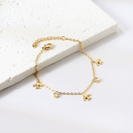 Aeroplane Simple Titanium Anti-Rust Women's Airplane Chain Bracelet - Aeroplane