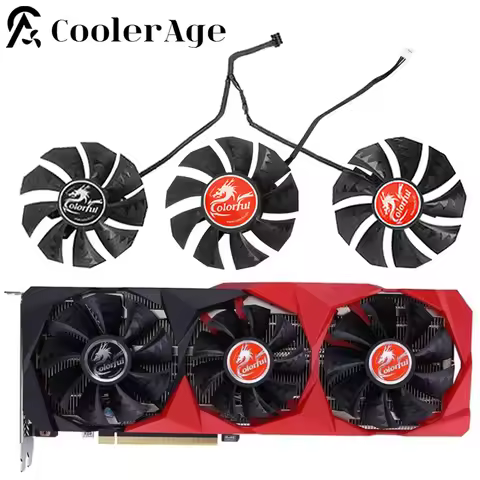 New 87MM Cooler Fan Replacement For Colorful GeForce RTX 3060 3070 3080 Ti 3090 NB 12G-V Graphics Vi