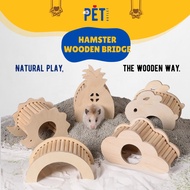 Hamster House Decoration Wood Deco - Bridge , Stairs, House