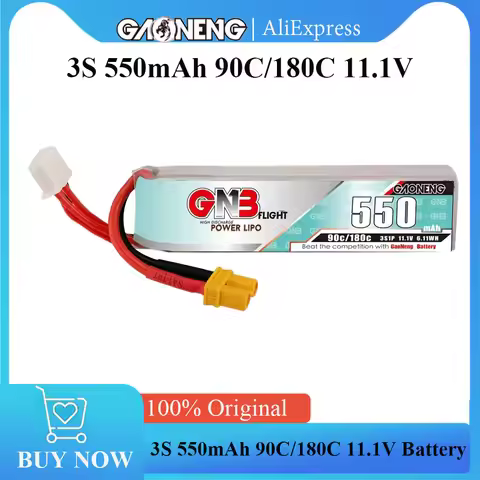 GAONENG GNB 3S 550mAh 90C/180C 11.1V For Quadcopter Helicopter FPV Drone Parts
