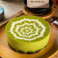 Machikaka 招牌抹茶重乳酪蛋糕 附盤叉組與造型蠟燭