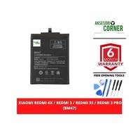 XIAOM REDM 4X REDMI 3 REDM 3S REDM 3 PRO BATTERY BATERI BM47 xiaomi battery