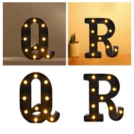 [Leipupa] Black Marquee Letter Lamp LED Marquee Letter Light Decorative Cafe Bedroom Home Party Outd