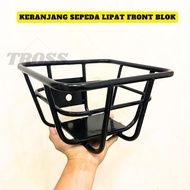 Tross Folding Bicycle Basket Front Rack Front Rack Bicycle basket