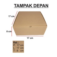 BOX / BOX / 17x17x8 cm CAKE BOX/ CARDBOARD CAKE PACKAGING FOOD BOX/ DIE CUT/