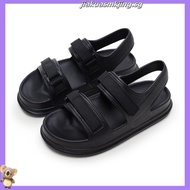 UTUNE Womens Sandals Strip Beach Style Sandal Casual Soft Sole Non-Slip Flat Women's Shoes